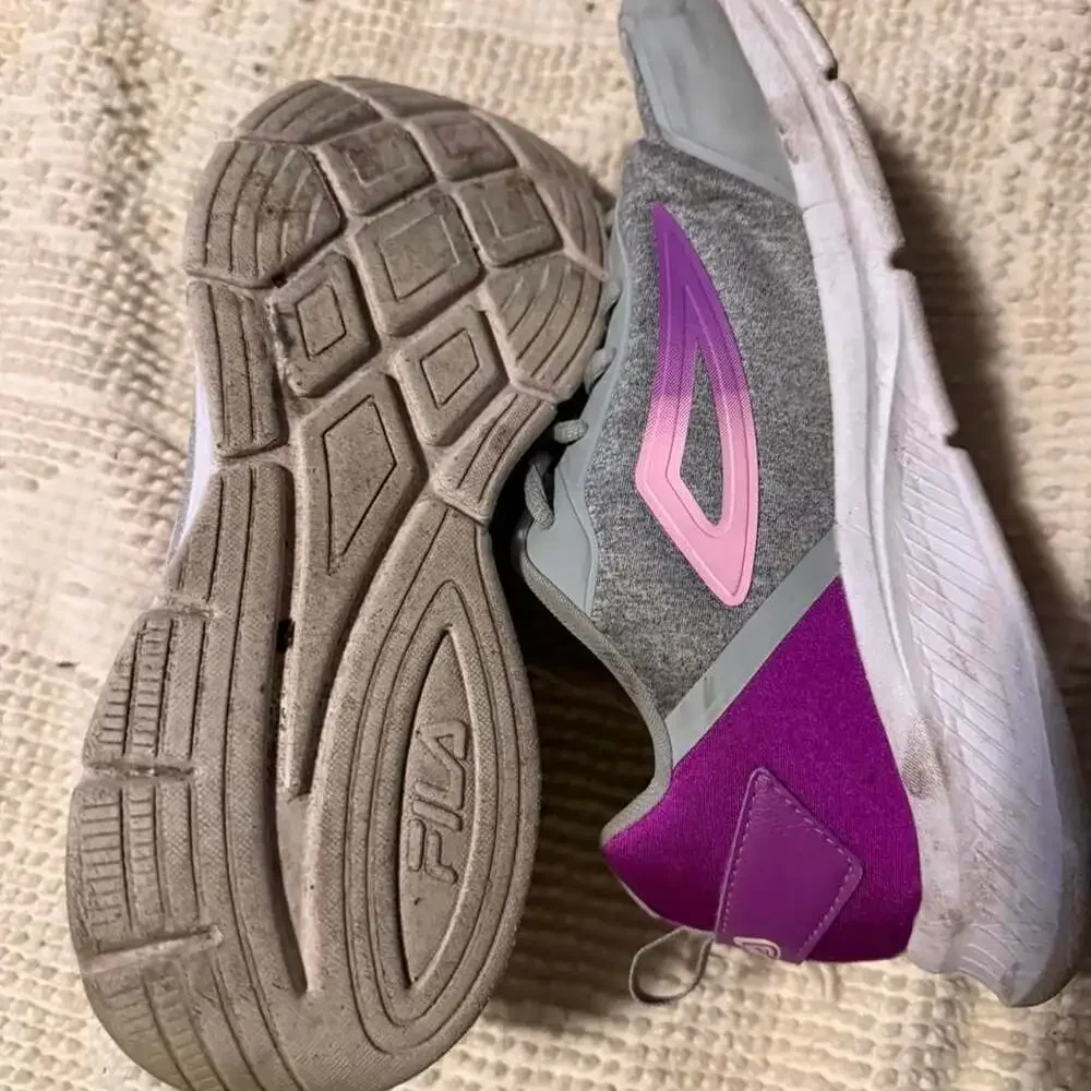 Fila Athletic Sneakers Gray and Purple Size 8.5